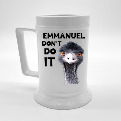 Emmanuel Don't Do It Viral Emu Beer Stein