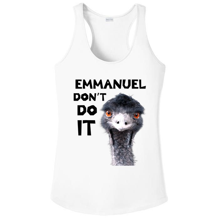 Emmanuel Don't Do It Viral Emu Ladies PosiCharge Competitor Racerback Tank