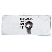 Emmanuel Don't Do It Viral Emu Large Microfiber Waffle Golf Towel