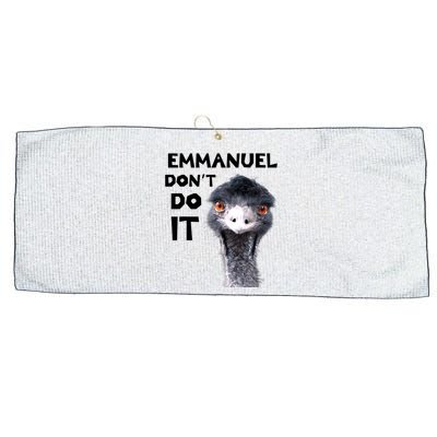 Emmanuel Don't Do It Viral Emu Large Microfiber Waffle Golf Towel