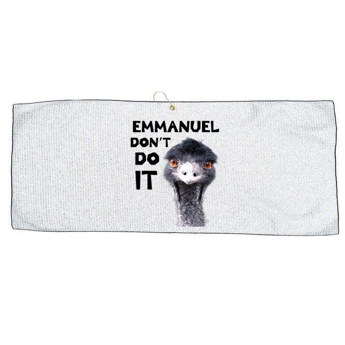 Emmanuel Don't Do It Viral Emu Large Microfiber Waffle Golf Towel