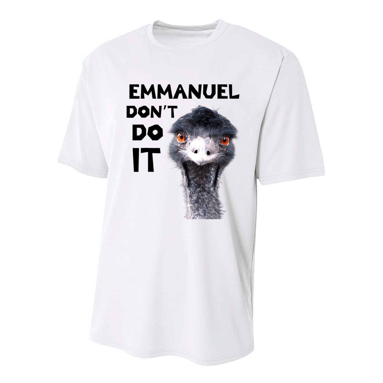 Emmanuel Don't Do It Viral Emu Youth Performance Sprint T-Shirt