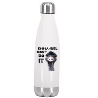 Emmanuel Don't Do It Viral Emu Stainless Steel Insulated Water Bottle