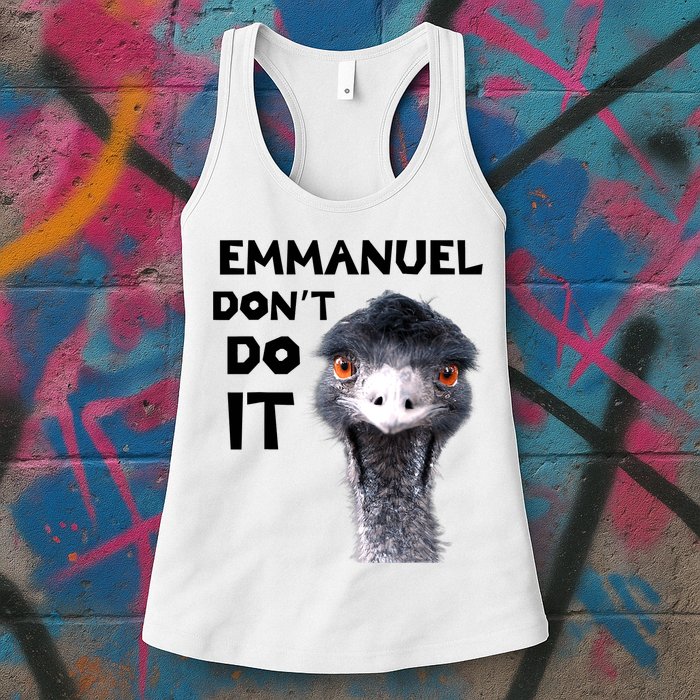 Emmanuel Don't Do It Viral Emu Womens Tank Top