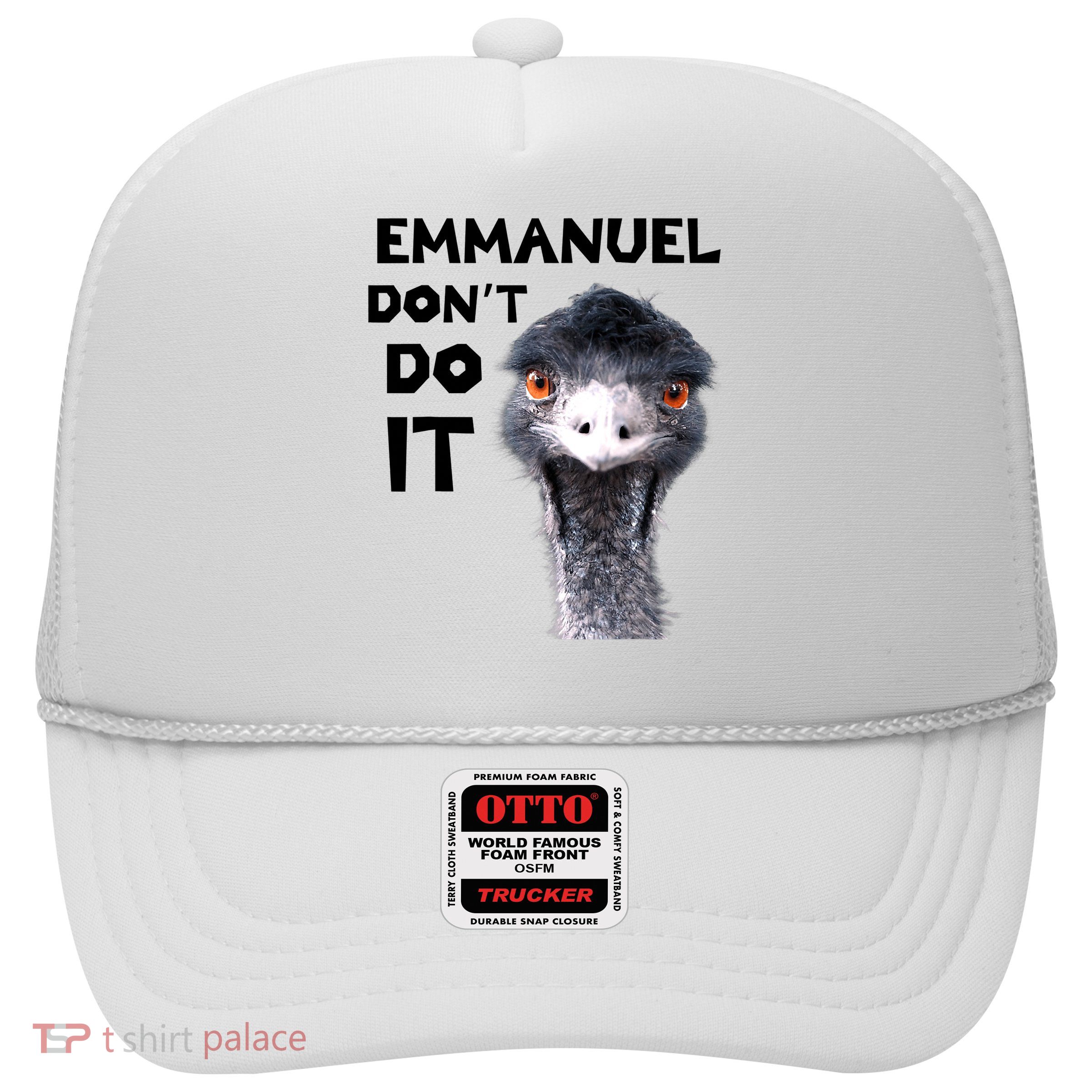 Emmanuel Don't Do It Viral Emu Trucker Hat