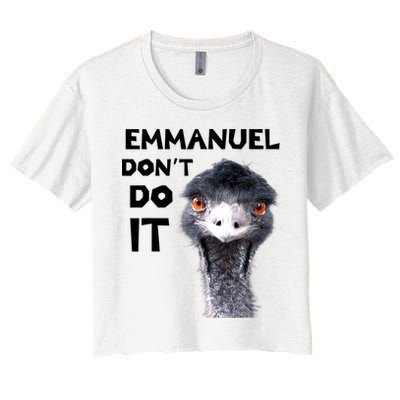 Emmanuel Don't Do It Viral Emu Crop Top