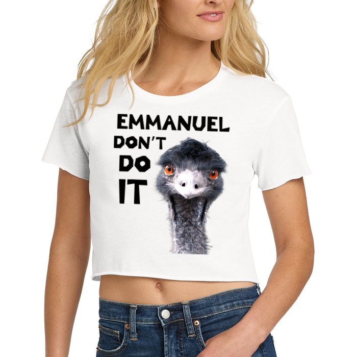 Emmanuel Don't Do It Viral Emu Crop Top