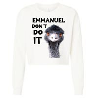 Emmanuel Don't Do It Viral Emu Cropped Pullover Crew