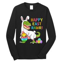 Easter Day Dinosaur Funny Happy Eastrawr T Rex Easter Long Sleeve Shirt