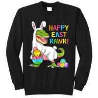 Easter Day Dinosaur Funny Happy Eastrawr T Rex Easter Sweatshirt