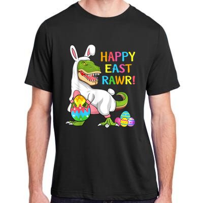 Easter Day Dinosaur Funny Happy Eastrawr T Rex Easter Adult ChromaSoft Performance T-Shirt