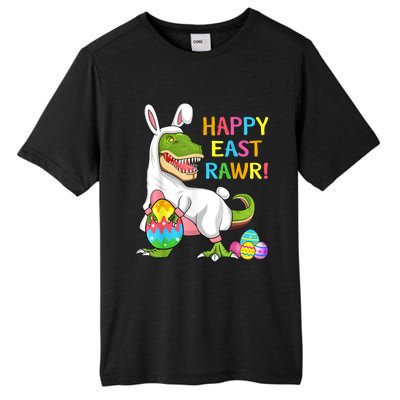 Easter Day Dinosaur Funny Happy Eastrawr T Rex Easter Tall Fusion ChromaSoft Performance T-Shirt