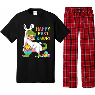 Easter Day Dinosaur Funny Happy Eastrawr T Rex Easter Pajama Set