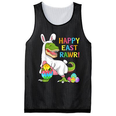 Easter Day Dinosaur Funny Happy Eastrawr T Rex Easter Mesh Reversible Basketball Jersey Tank