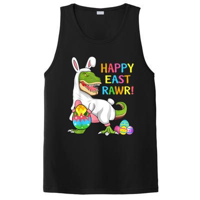 Easter Day Dinosaur Funny Happy Eastrawr T Rex Easter PosiCharge Competitor Tank