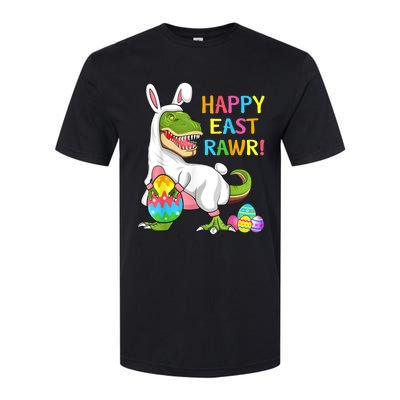 Easter Day Dinosaur Funny Happy Eastrawr T Rex Easter Softstyle CVC T-Shirt