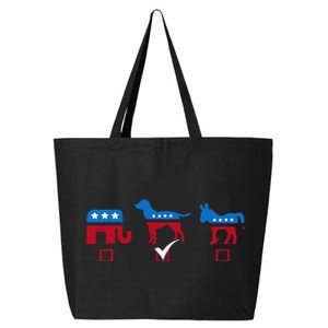 Elephant Dog Donkey Choose My Dog Would Do A Better Job 25L Jumbo Tote