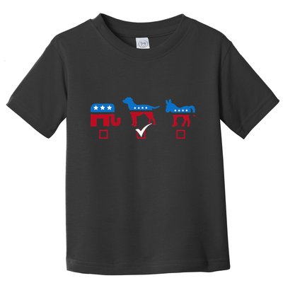 Elephant Dog Donkey Choose My Dog Would Do A Better Job Toddler T-Shirt