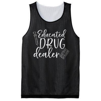 Educated Drug Dealer Wo Sarcastic Nurse Doctor Mesh Reversible Basketball Jersey Tank