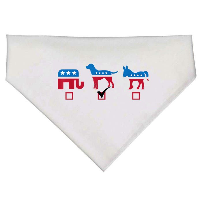 Elephant Dog Donkey Choose My Dog Would Do A Better Job USA-Made Doggie Bandana