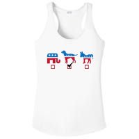 Elephant Dog Donkey Choose My Dog Would Do A Better Job Ladies PosiCharge Competitor Racerback Tank