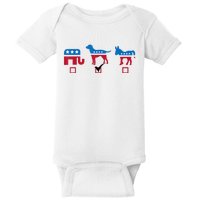 Elephant Dog Donkey Choose My Dog Would Do A Better Job Baby Bodysuit