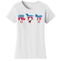 Elephant Dog Donkey Choose My Dog Would Do A Better Job Women's T-Shirt