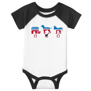 Elephant Dog Donkey Choose My Dog Would Do A Better Job Infant Baby Jersey Bodysuit