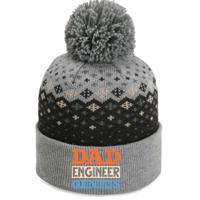 Engineer Dads Dad Engineer Genius Engineering Dad Gift The Baniff Cuffed Pom Beanie