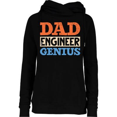 Engineer Dads Dad Engineer Genius Engineering Dad Gift Womens Funnel Neck Pullover Hood