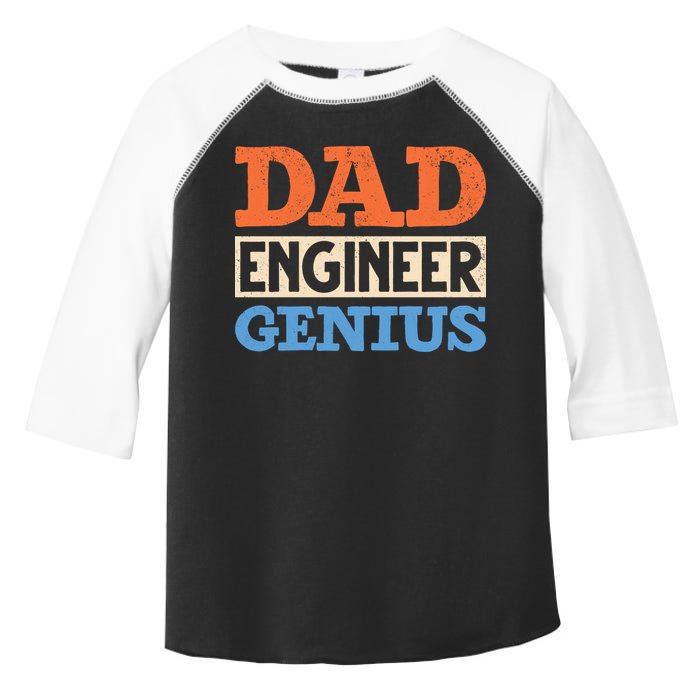 Engineer Dads Dad Engineer Genius Engineering Dad Gift Toddler Fine Jersey T-Shirt