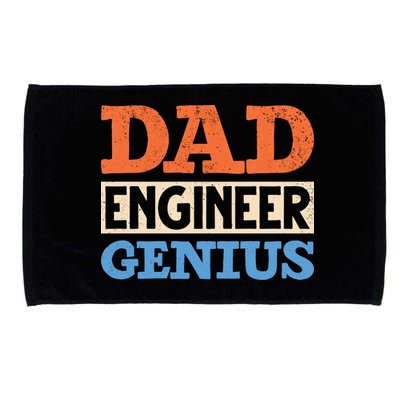 Engineer Dads Dad Engineer Genius Engineering Dad Gift Microfiber Hand Towel