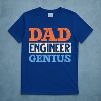 Engineer Dads Dad Engineer Genius Engineering Dad Gift T-Shirt