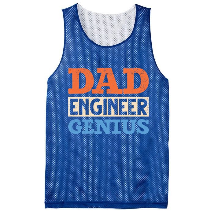 Engineer Dads Dad Engineer Genius Engineering Dad Gift Mesh Reversible Basketball Jersey Tank