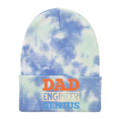 Engineer Dads Dad Engineer Genius Engineering Dad Gift Tie Dye 12in Knit Beanie