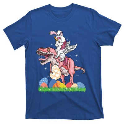 Easter Day Dinosaur Unicorn Bunny Ears Easter Eggs Gift T-Shirt