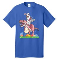 Easter Day Dinosaur Unicorn Bunny Ears Easter Eggs Gift Tall T-Shirt