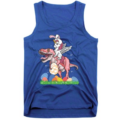 Easter Day Dinosaur Unicorn Bunny Ears Easter Eggs Gift Tank Top