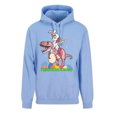 Easter Day Dinosaur Unicorn Bunny Ears Easter Eggs Gift Unisex Surf Hoodie