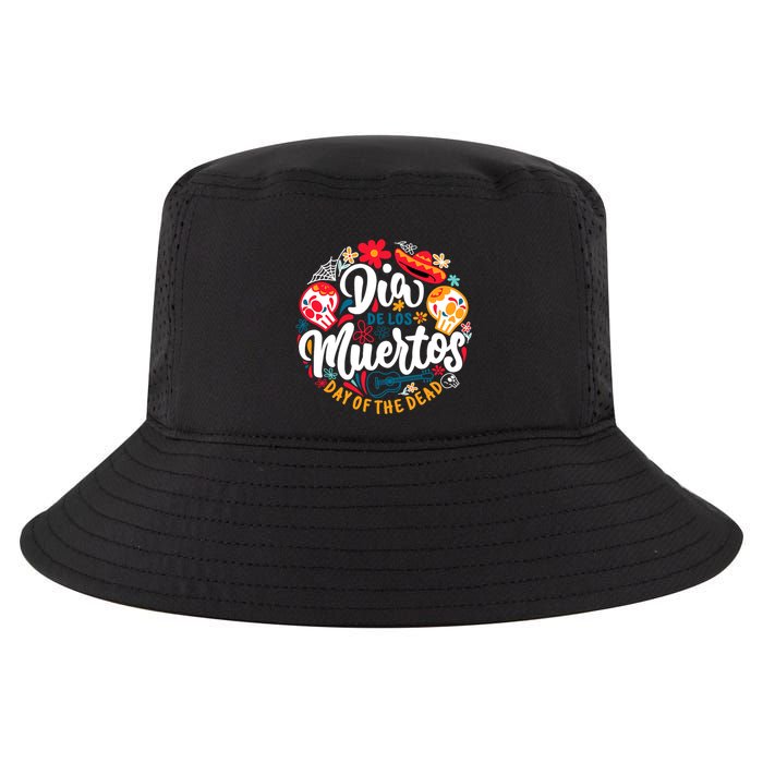 El Dia De Los Muertos Day Of The Dead Skull Sambrero Guitar Cool Comfort Performance Bucket Hat