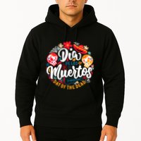 El Dia De Los Muertos Day Of The Dead Skull Sambrero Guitar Hoodie