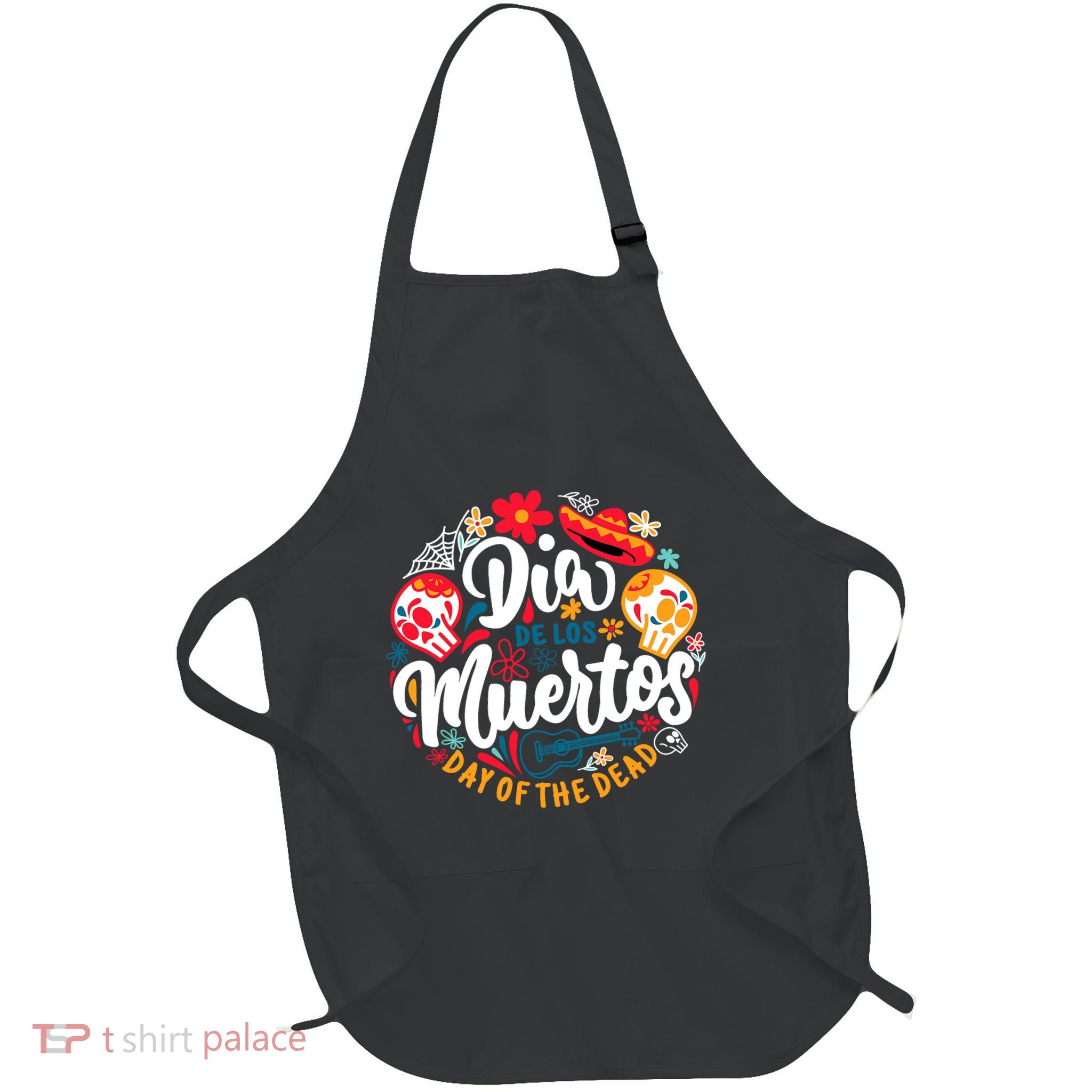 El Dia De Los Muertos Day Of The Dead Skull Sambrero Guitar Apron