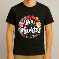 El Dia De Los Muertos Day Of The Dead Skull Sambrero Guitar T-Shirt