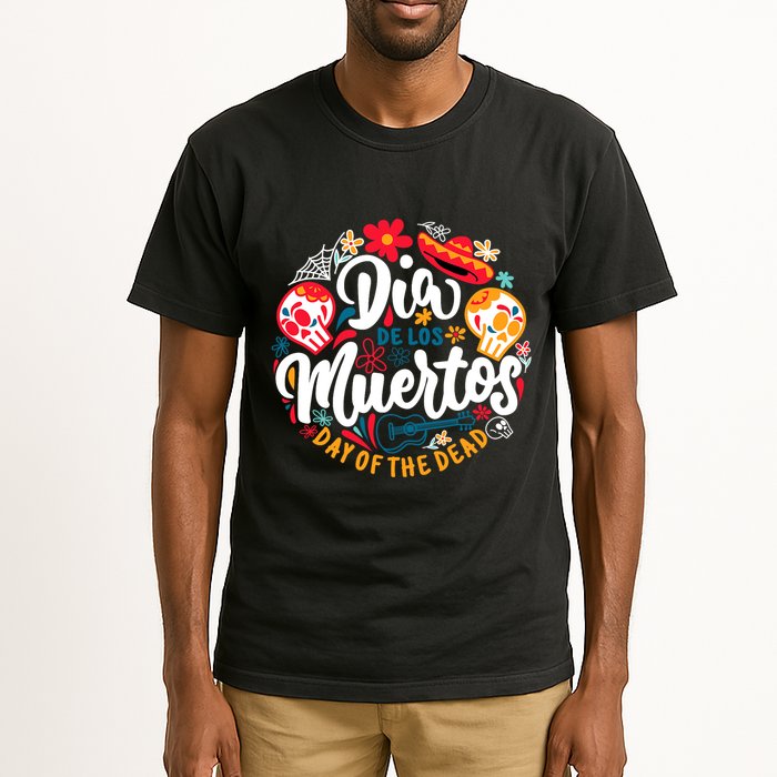 El Dia De Los Muertos Day Of The Dead Skull Sambrero Guitar Tall T-Shirt