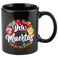 El Dia De Los Muertos Day Of The Dead Skull Sambrero Guitar 11oz C Handle Ceramic Mug