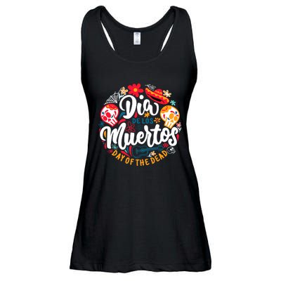 El Dia De Los Muertos Day Of The Dead Skull Sambrero Guitar Ladies Essential Flowy Tank