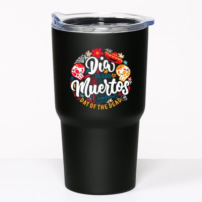 El Dia De Los Muertos Day Of The Dead Skull Sambrero Guitar Tumbler