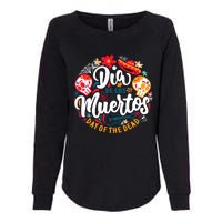 El Dia De Los Muertos Day Of The Dead Skull Sambrero Guitar Womens California Wash Sweatshirt