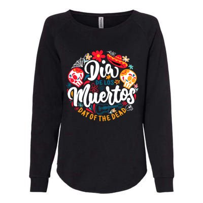 El Dia De Los Muertos Day Of The Dead Skull Sambrero Guitar Womens California Wash Sweatshirt