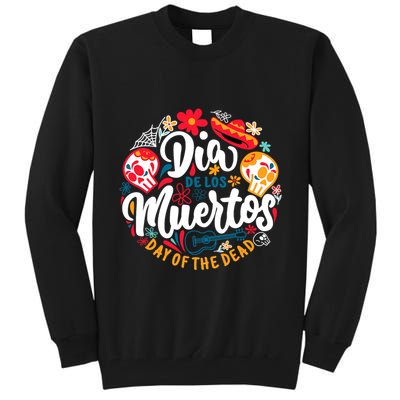 El Dia De Los Muertos Day Of The Dead Skull Sambrero Guitar Tall Sweatshirt